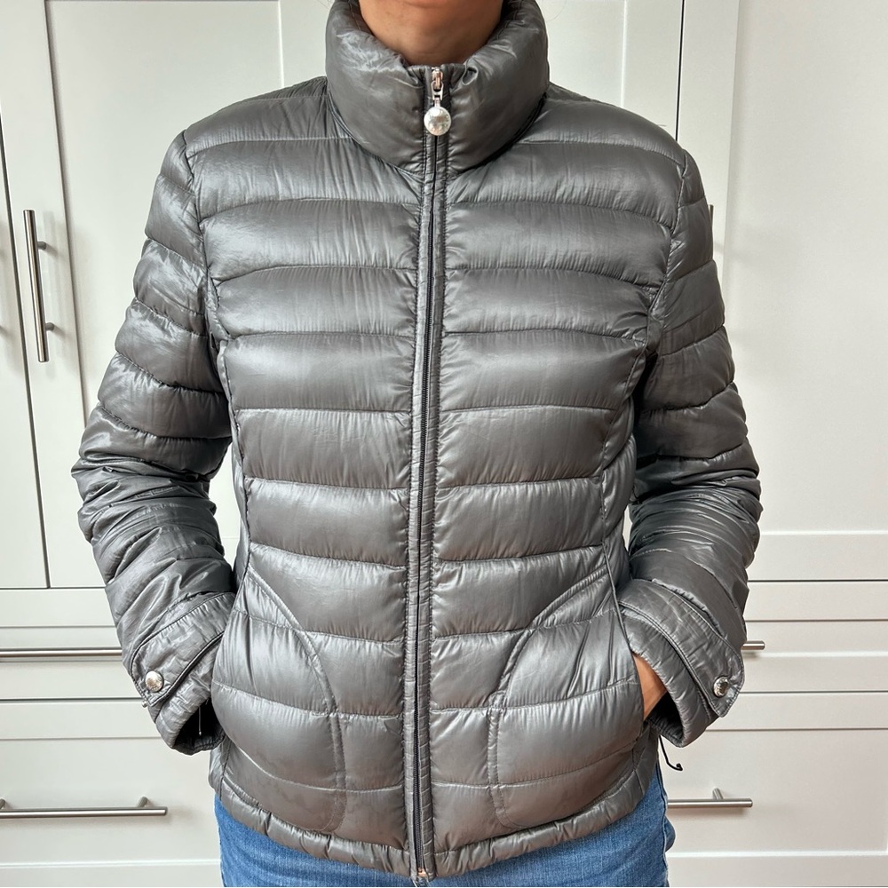 Gray Calvin Klein Down Coat